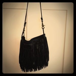 McFadin Leather fringe crossbody